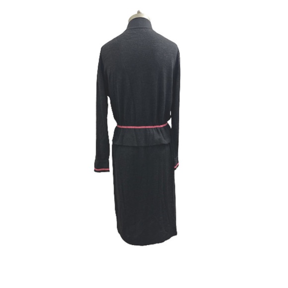 Vtg 60s 2 PC Rodier Paris France Sweater Knit Top & Skirt Set M - Picture 5 of 8